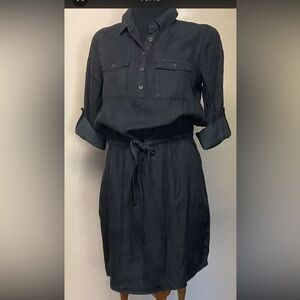 Elegant Black Shirt Dress